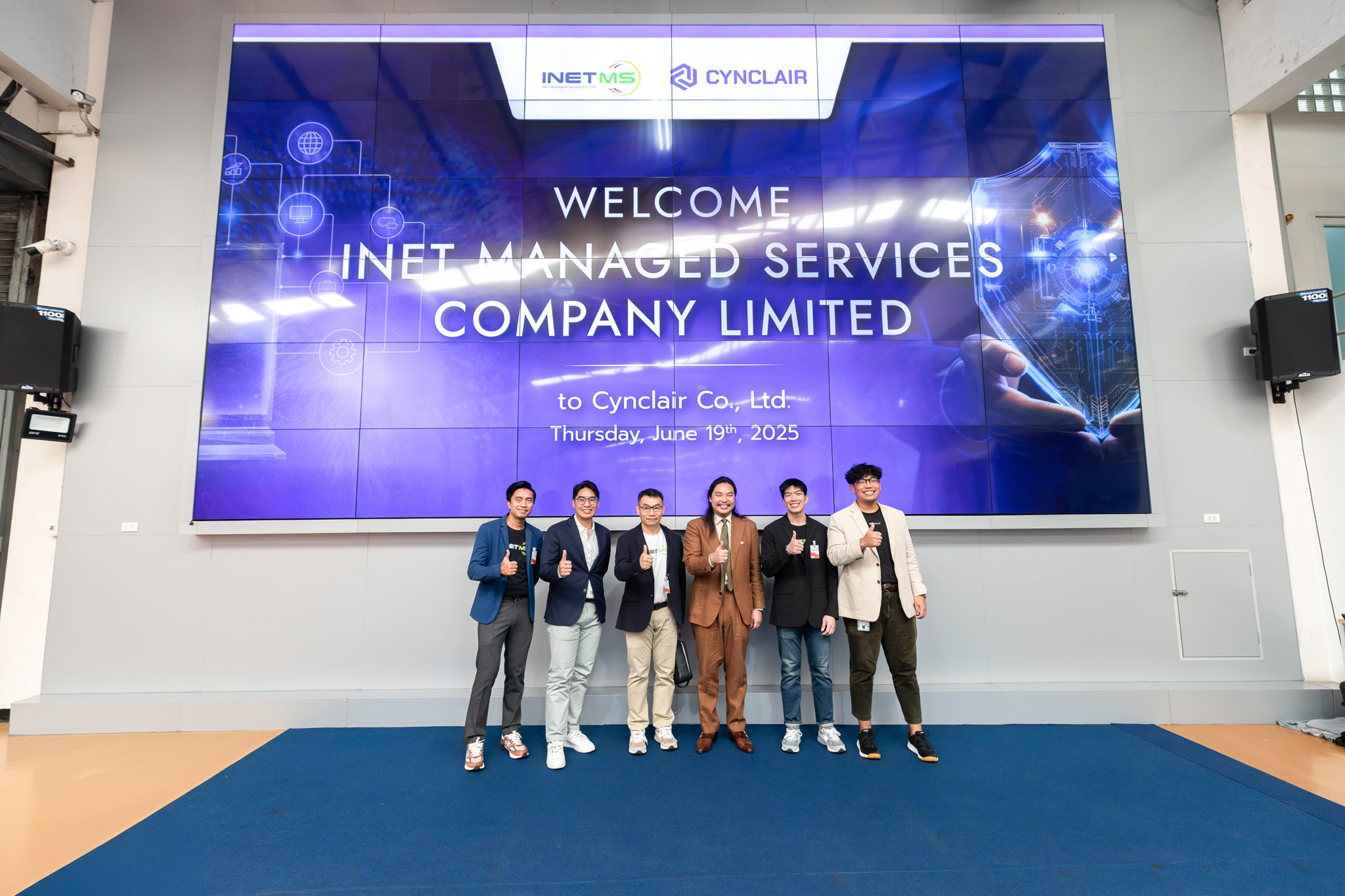 บริษัทไอเน็ต แมเนจด์ เซอร์วิสเซส จำกัด และ บริษัท CYNCLAIR จับมือเป็น Partner ร่วมกัน ณ ที่บริษัท CYNCLAIR