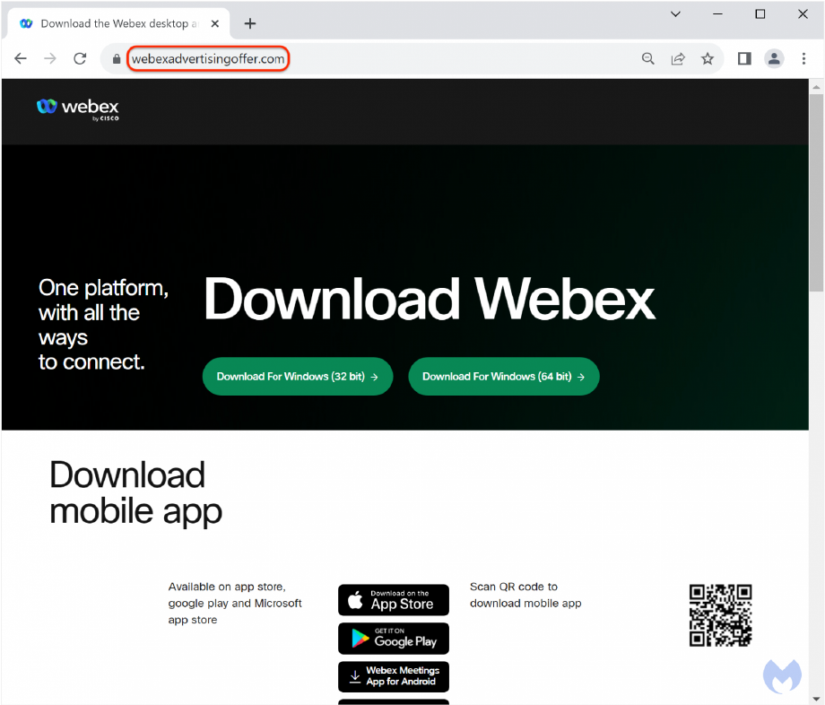 Fake Cisco Webex Google Ads Abuse Tracking Templates To Push Malware